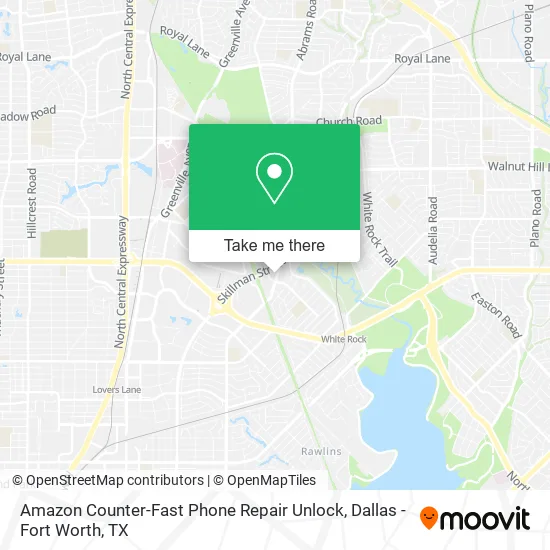 Amazon Counter-Fast Phone Repair Unlock map