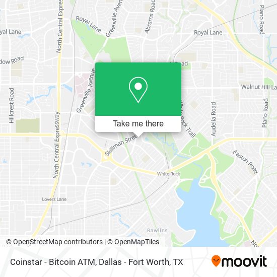 Mapa de Coinstar - Bitcoin ATM