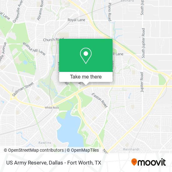 US Army Reserve map