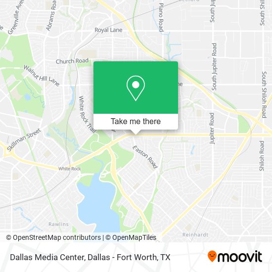 Dallas Media Center map