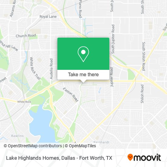 Lake Highlands Homes map
