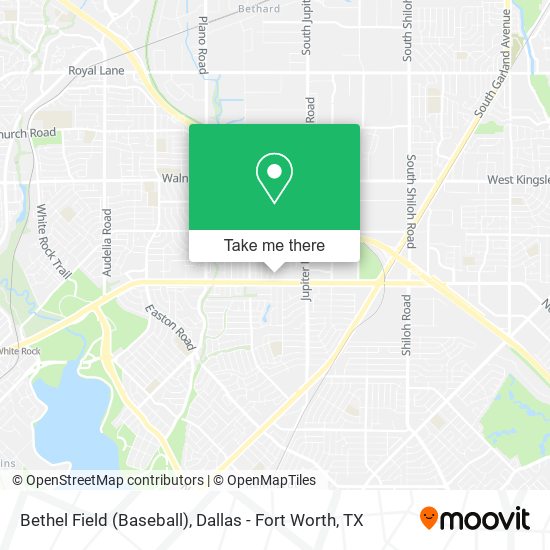 Mapa de Bethel Field (Baseball)