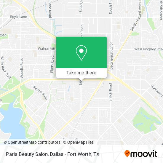 Mapa de Paris Beauty Salon