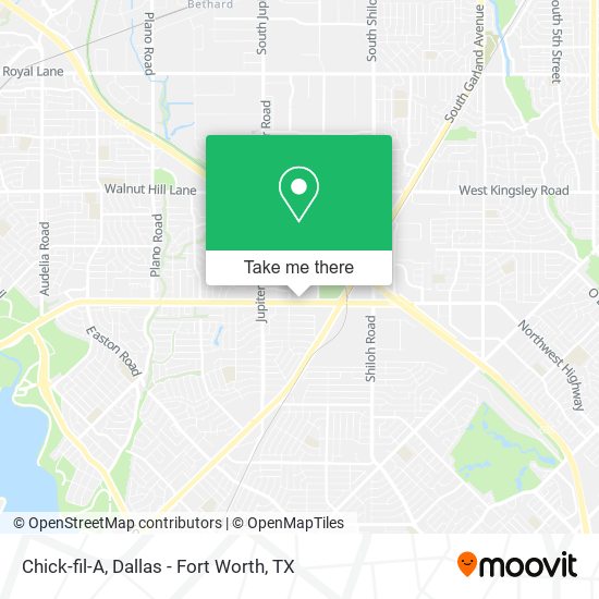 Mapa de Chick-fil-A
