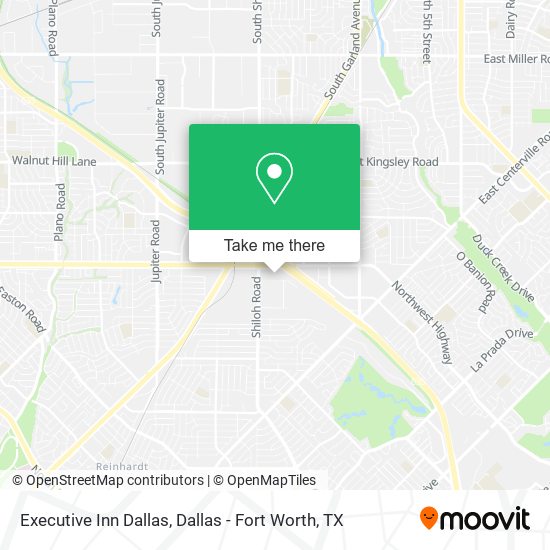 Executive Inn Dallas map