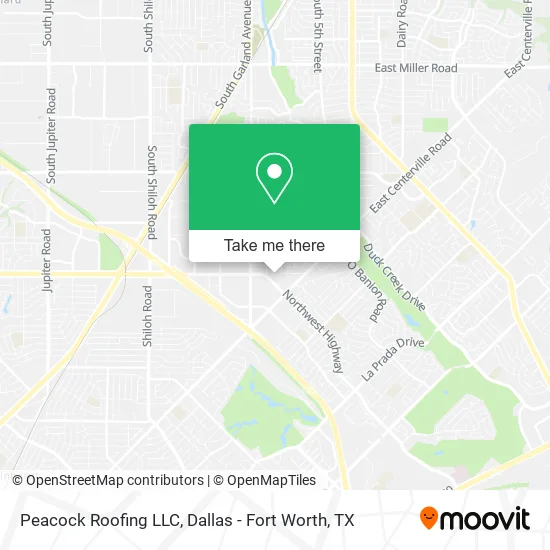 Peacock Roofing LLC map