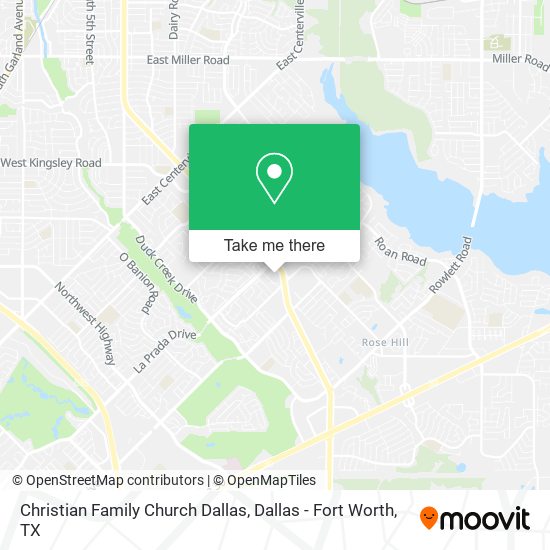 Christian Family Church Dallas map