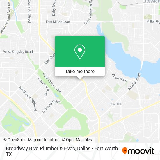 Broadway Blvd Plumber & Hvac map