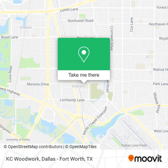 Mapa de KC Woodwork