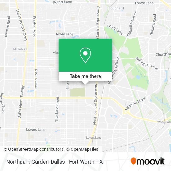 Northpark Garden map