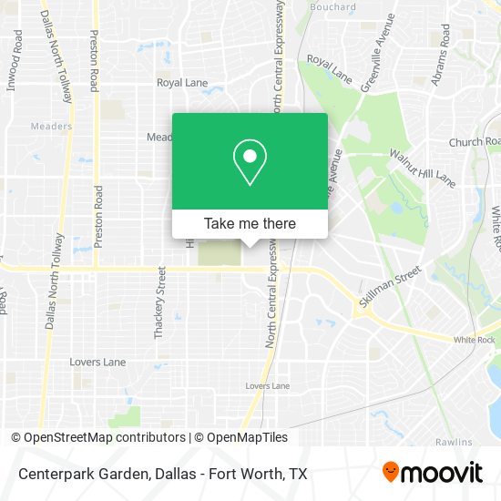 Mapa de Centerpark Garden
