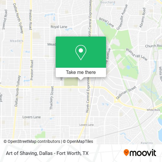 Art of Shaving map