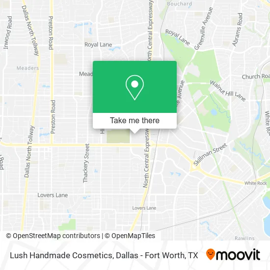 Lush Handmade Cosmetics map