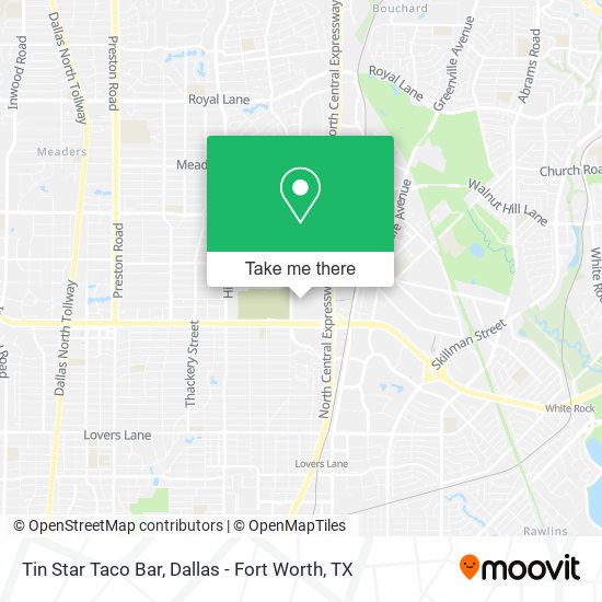 Tin Star Taco Bar map