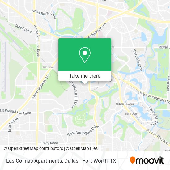 Las Colinas Apartments map