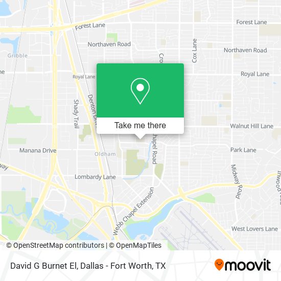 David G Burnet El map