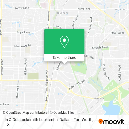 In & Out Locksmith Locksmith map