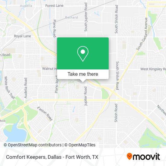 Comfort Keepers map