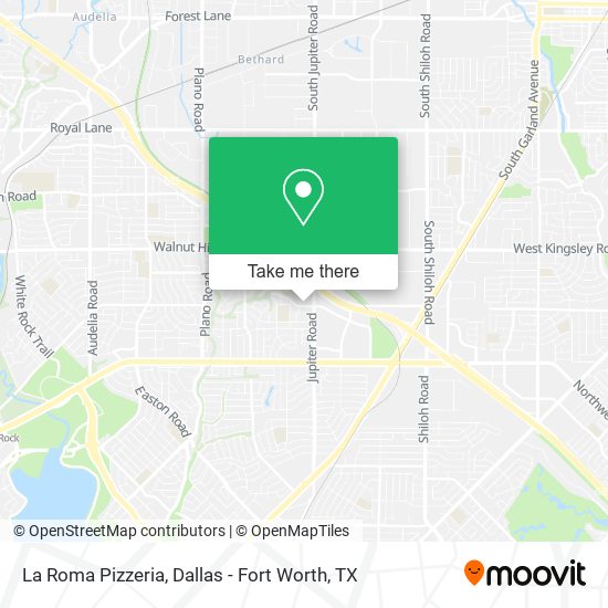 Mapa de La Roma Pizzeria