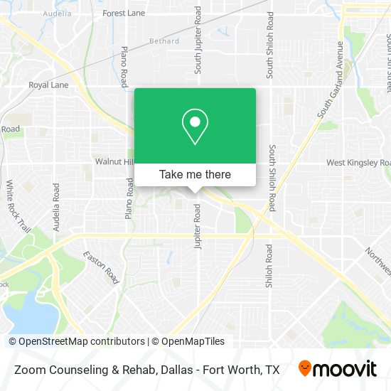 Mapa de Zoom Counseling & Rehab