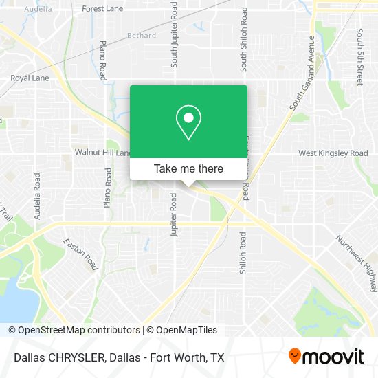 Mapa de Dallas CHRYSLER