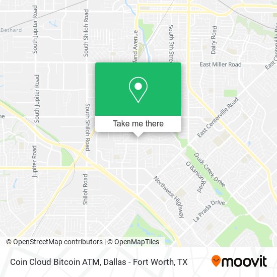 Mapa de Coin Cloud Bitcoin ATM