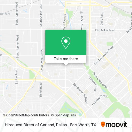 Hirequest Direct of Garland map