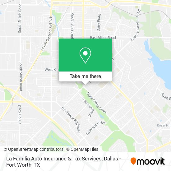 La Familia Auto Insurance & Tax Services map