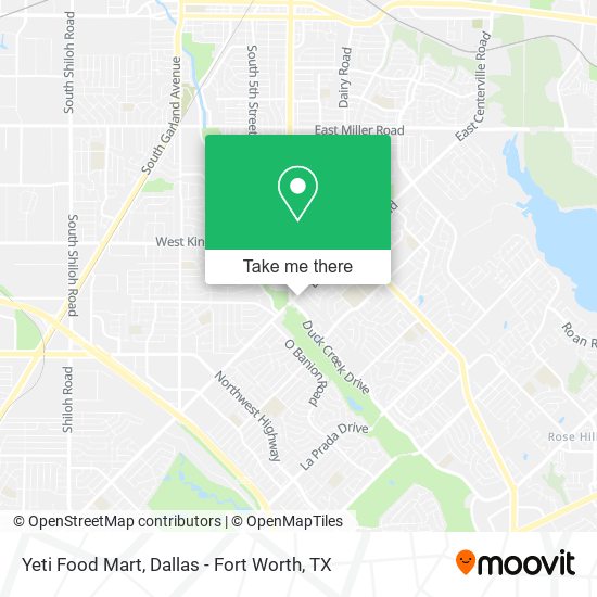 Yeti Food Mart map