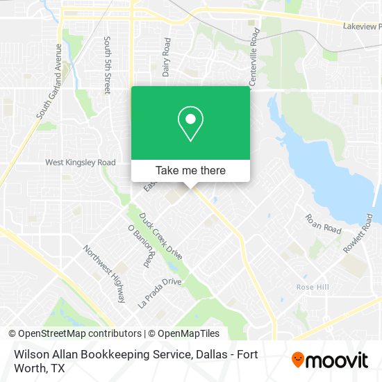 Wilson Allan Bookkeeping Service map