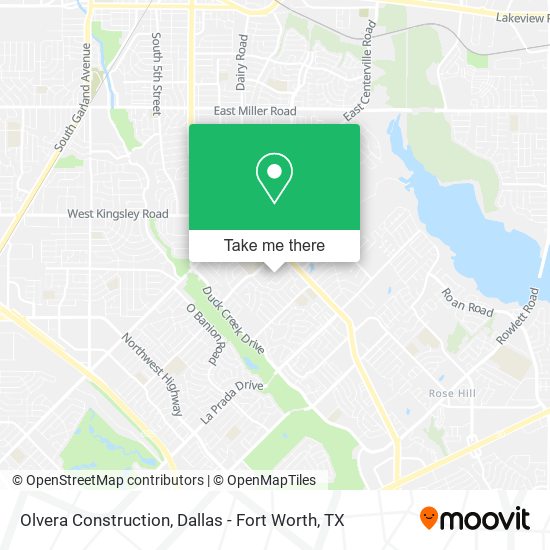 Mapa de Olvera Construction