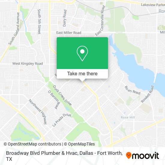 Broadway Blvd Plumber & Hvac map