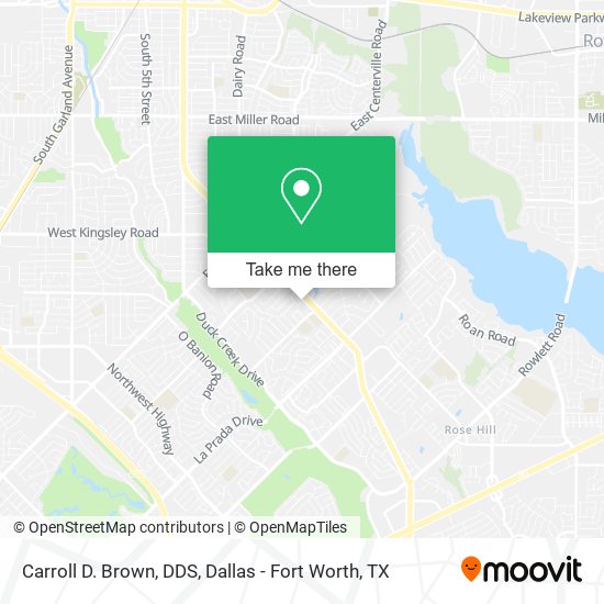 Mapa de Carroll D. Brown, DDS