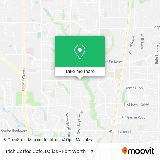 Irish Coffee Cafe map