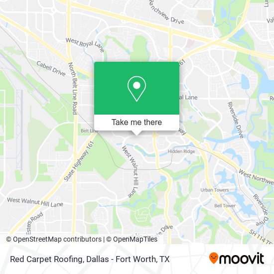 Red Carpet Roofing map