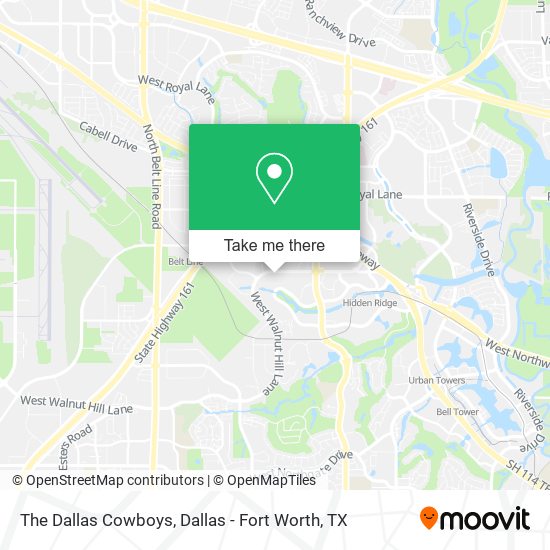 Mapa de The Dallas Cowboys