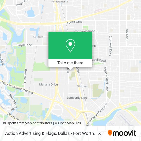 Action Advertising & Flags map