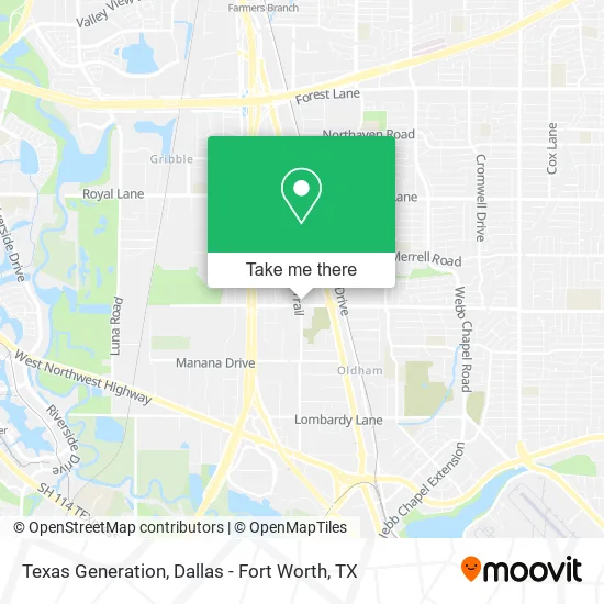 Texas Generation map