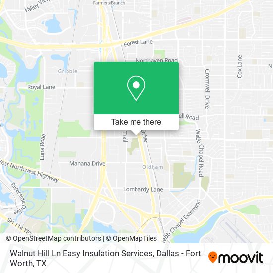 Walnut Hill Ln Easy Insulation Services map