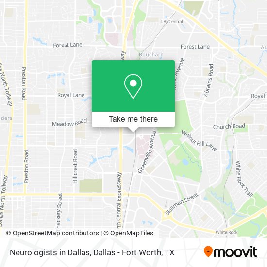 Mapa de Neurologists in Dallas