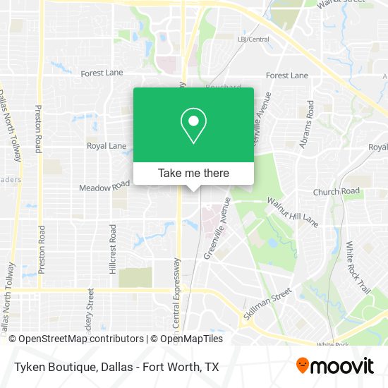 Tyken Boutique map