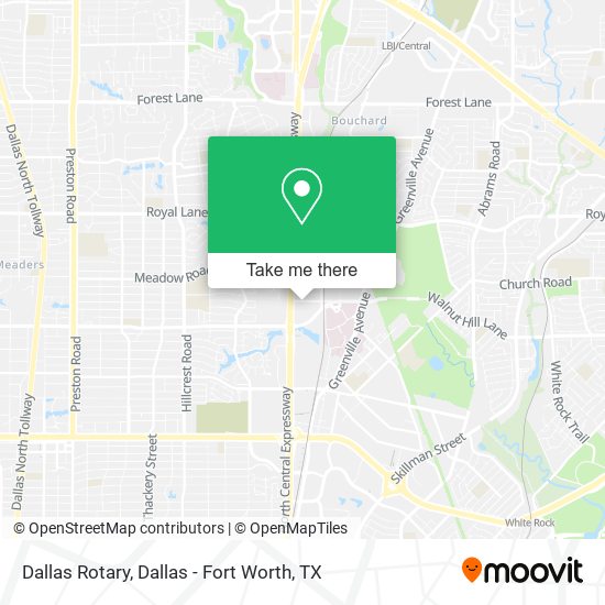 Dallas Rotary map
