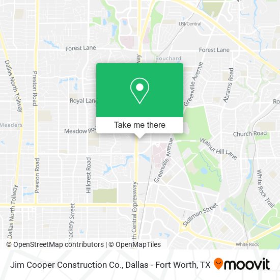 Mapa de Jim Cooper Construction Co.
