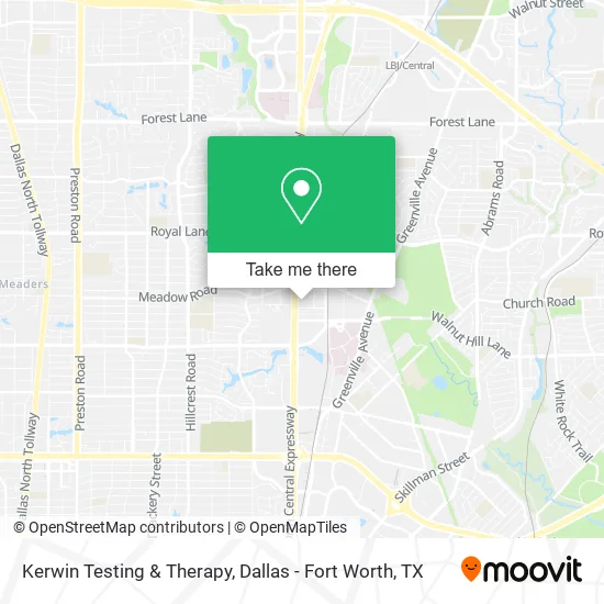 Kerwin Testing & Therapy map