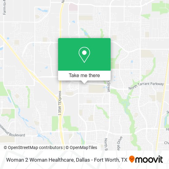 Woman 2 Woman Healthcare map