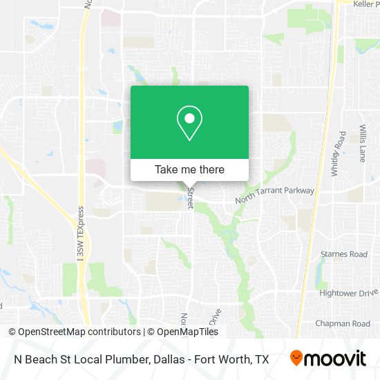 N Beach St Local Plumber map
