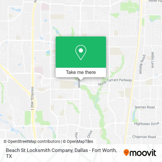 Beach St Locksmith Company map
