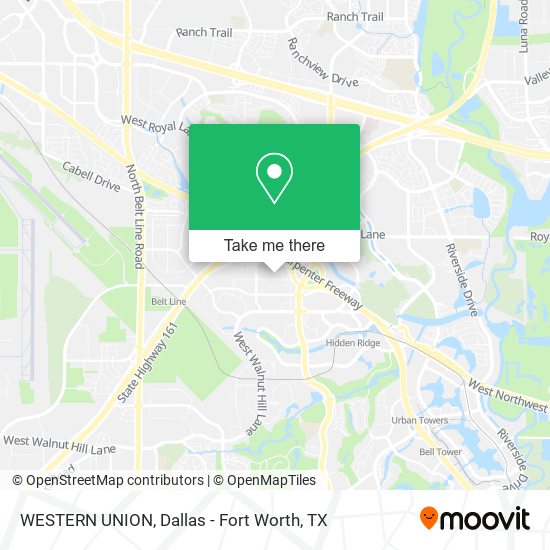 WESTERN UNION map