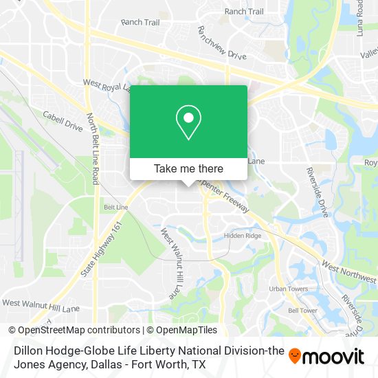 Dillon Hodge-Globe Life Liberty National Division-the Jones Agency map