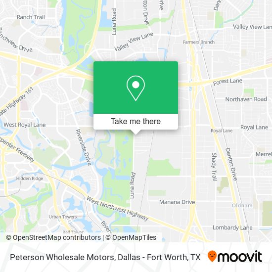 Peterson Wholesale Motors map